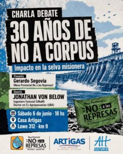 Charla-Debate en Eldorado a 30 años del No a Corpus